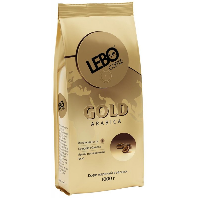превью Кофе в зернах Lebo Gold 100% арабика 1 кг