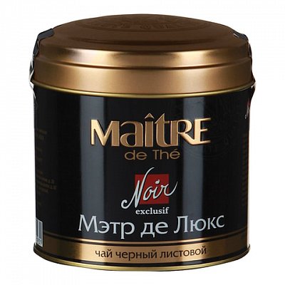 Чай Maitre «Де Люкс» (100г, ж/б)