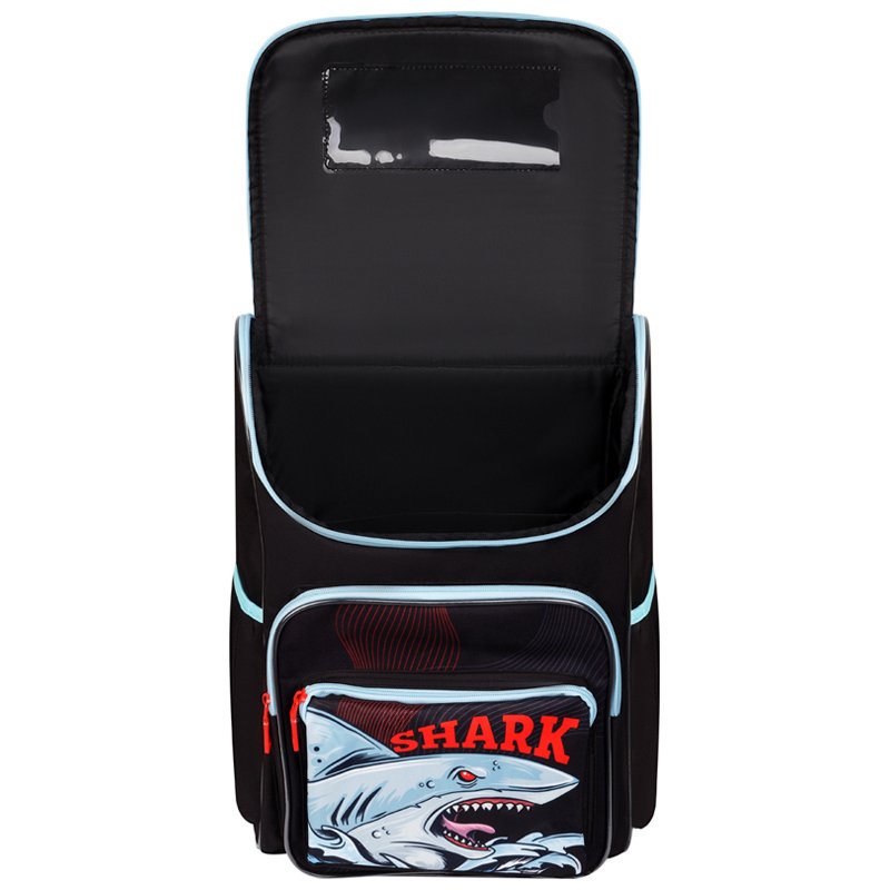 Ранец ArtSpace облегченный Happy School «Shark» 39×28×18см, 1 отделение, 4 кармана, анатомическая спинка