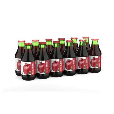 Сок BARINOFF Гранатовый, с сахаром, 0.25 л, стеклянная бутылка