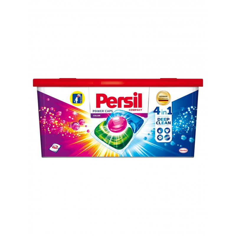 Средство для стирки в капсулах 42 шт. PERSIL (Персил) Power caps Color, для цветного белья