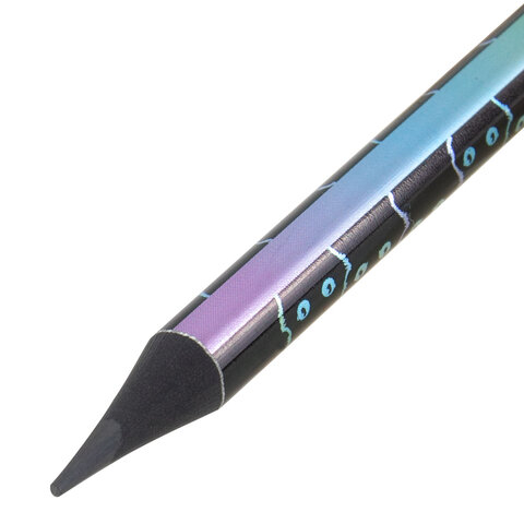 Карандаш чернографитный с принтом BRAUBERG «CATS», 1 шт., HB, с ластиком