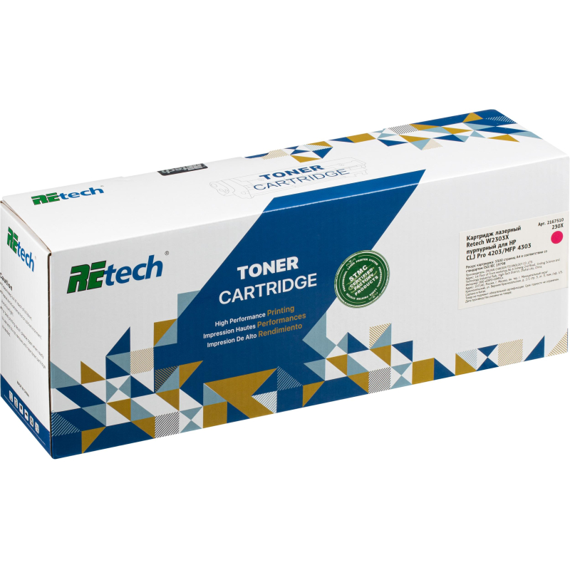 Картридж лазерный Retech W2303X пур. для HP CLJ Pro 4203/MFP 4303