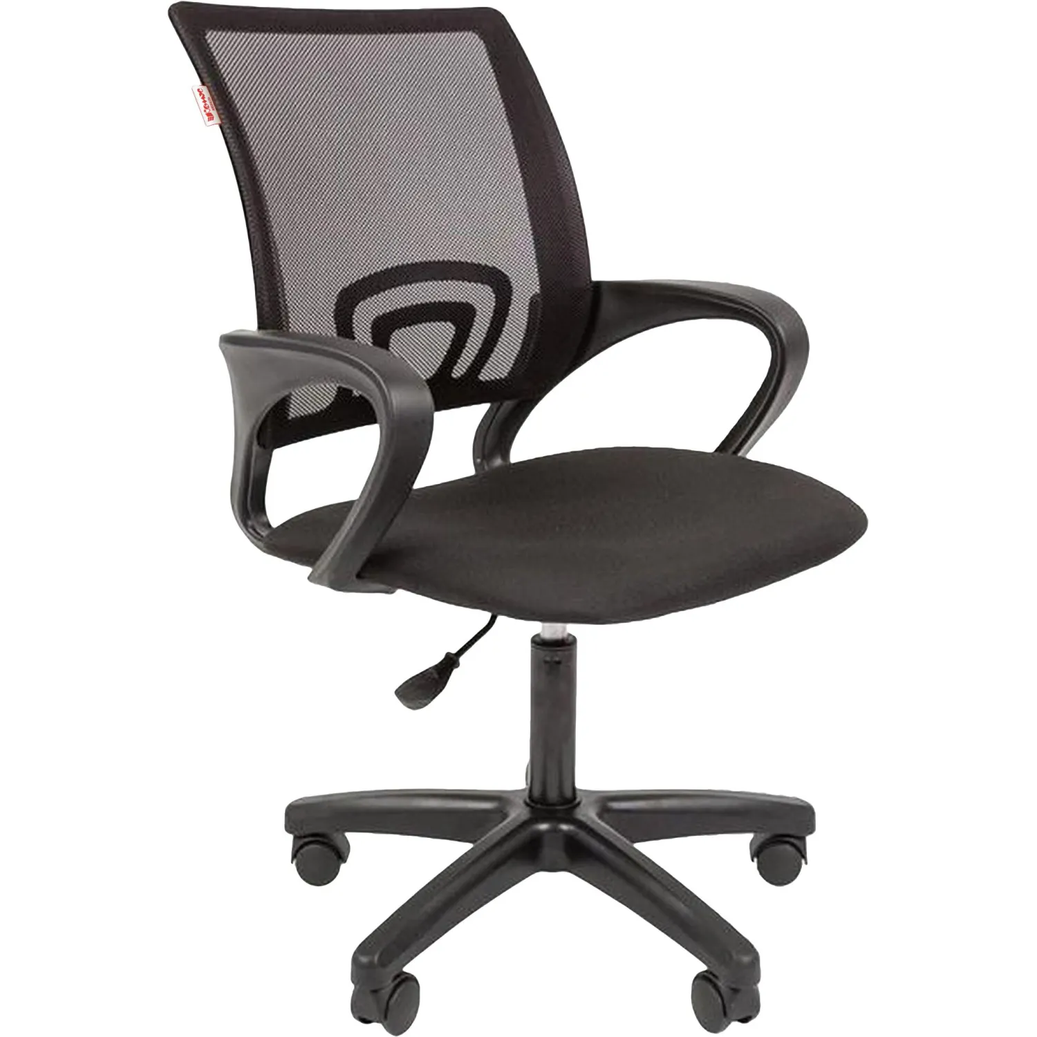 превью Кресло офисное Easy Chair 304 LT чёрное (сетка/ткань, пластик)