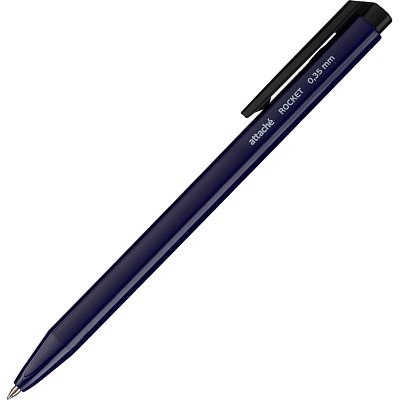 Ручка шариковая автоматическая Attache Rocket, д. ш. 0.5 мм, синяя