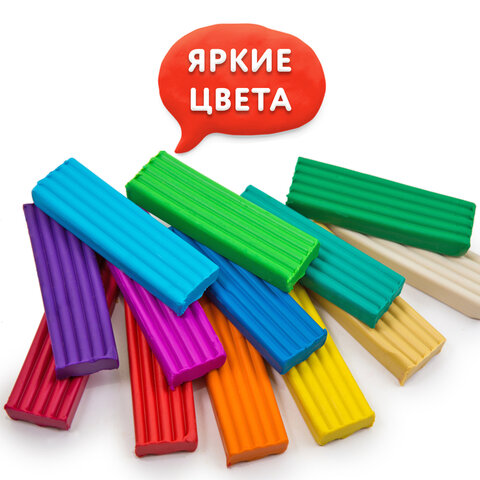 Пластилин классический ЮНЛАНДИЯ «ВЕСЁЛЫЙ ШМЕЛЬ», 36 цветов, 720 грамм, СО СТЕКОМ, ВЫСШЕЕ КАЧЕСТВО