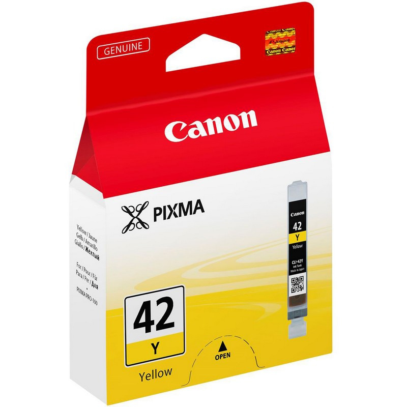 превью Картридж струйный Canon CLI-42Y 6387B001 желтый оригинальный