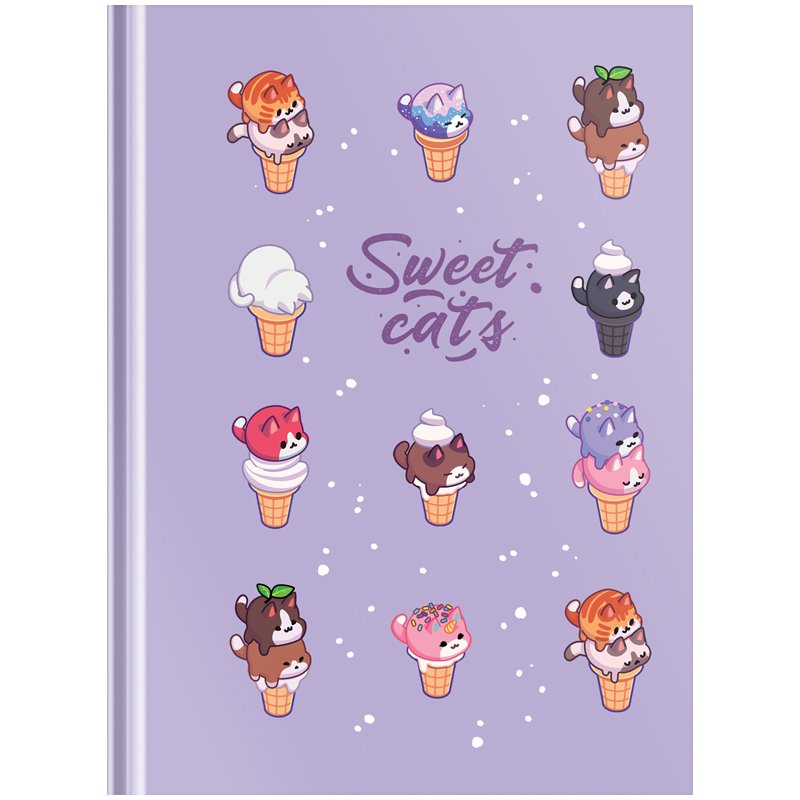 Бизнес-блокнот А6, 64л., евроформат BG «Sweet luck», матовая ламинация, выб. лак