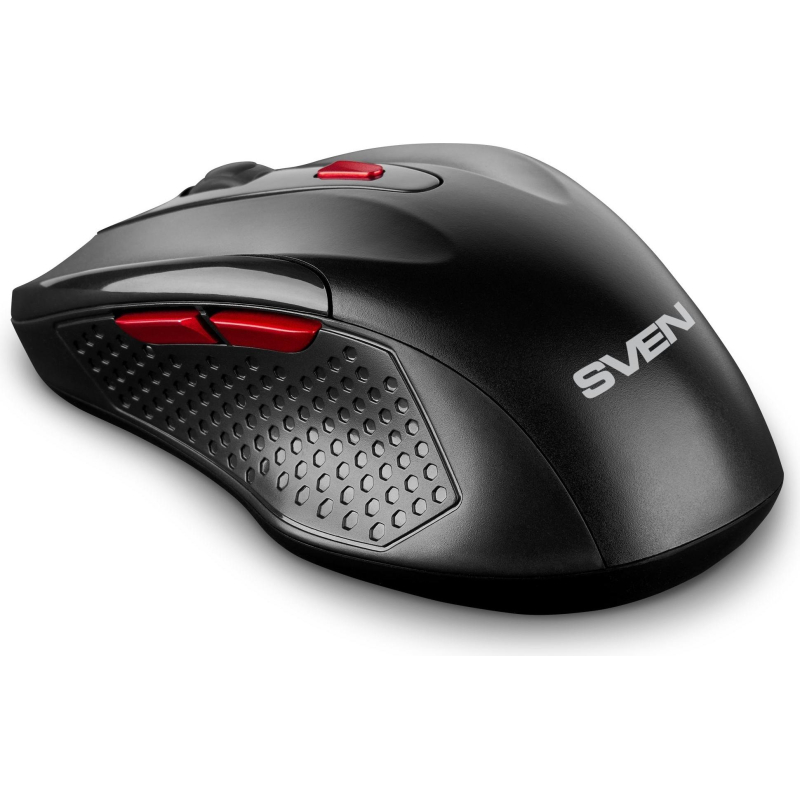 Мышь компьютерная SVEN RX-450W WLS черная, 5+1кл/1200-3200DPI (SV-021825)
