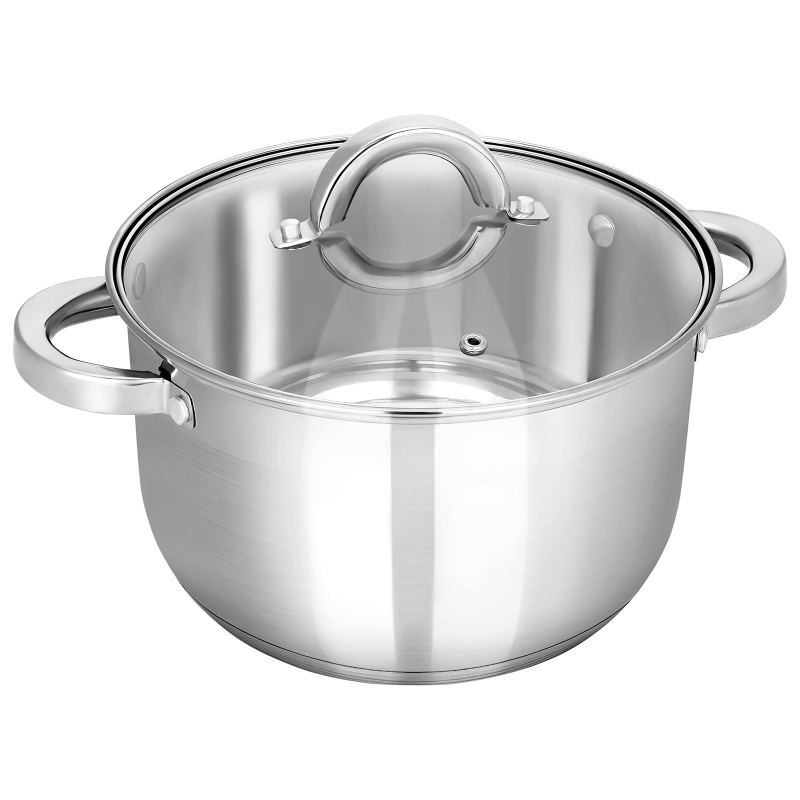 Кастрюля нерж Rondy 5.0л, D=23.5cм, SH07503