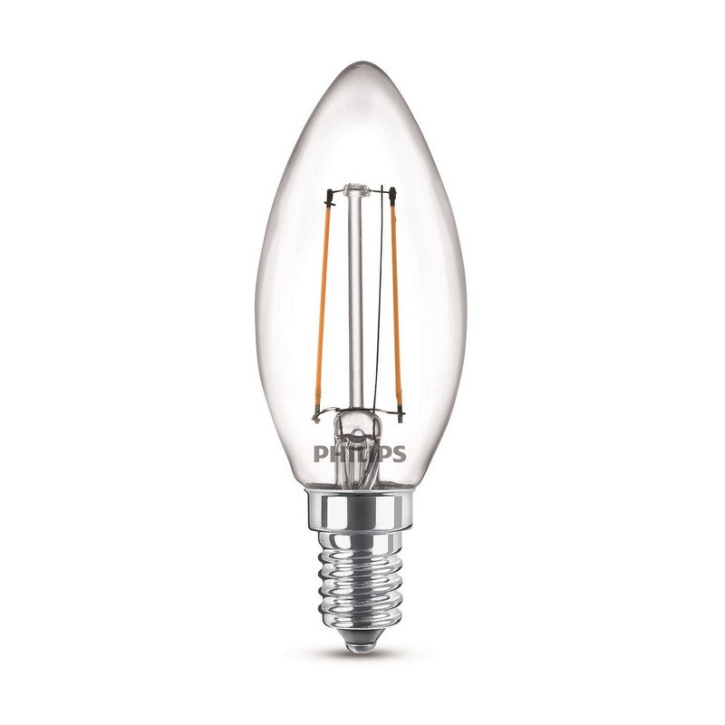 Лампа светодиодная Philips 4 Вт E14 свеча 3000 К теплый белый свет