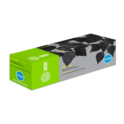 Картридж лазерный CACTUS (CS-CF402A) для HP LaserJet Pro M277n/dw/M252n, желтый, ресурс 1400 стр. 