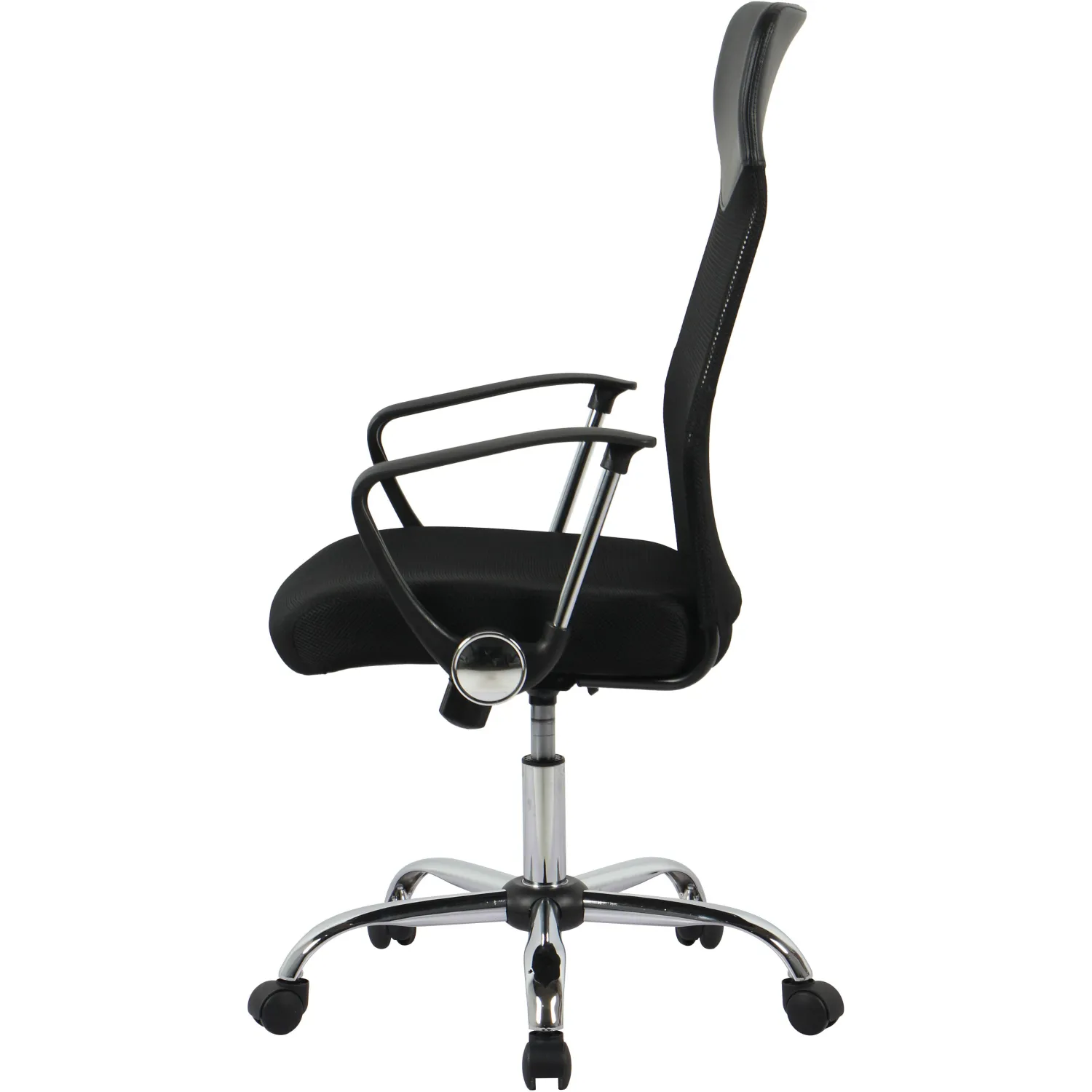 Кресло BN_Hg_EChair-588 TTW сетка/ткань/кожзам черный хром