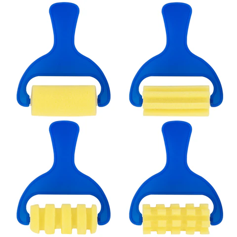 превью Валики для рисования художественные, набор 4 штуки, BRAUBERG ART DEBUT