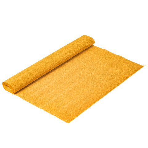 Бумага гофрированная (ИТАЛИЯ) 140 г/м2, светло-оранжевая (976), 50×250 см, BRAUBERG FLORE