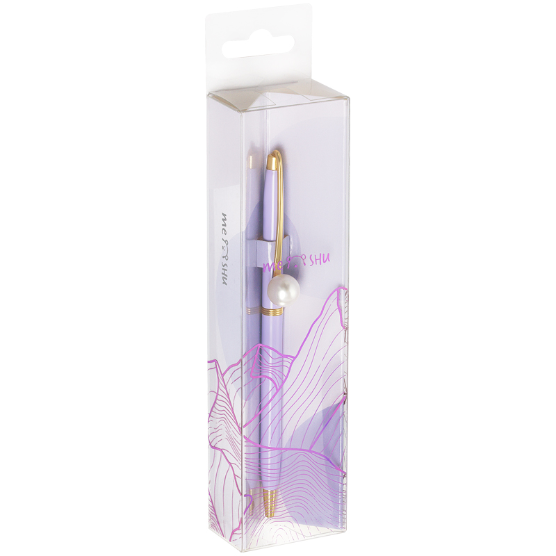 Ручка шариковая автоматическая MESHU «Lilac jewel» синяя, 1.0мм