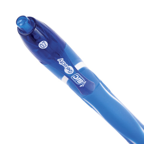 Ручка гелевая автоматическая Bic Gelocity Quick Dry синяя (толщина линии 0.35 мм)