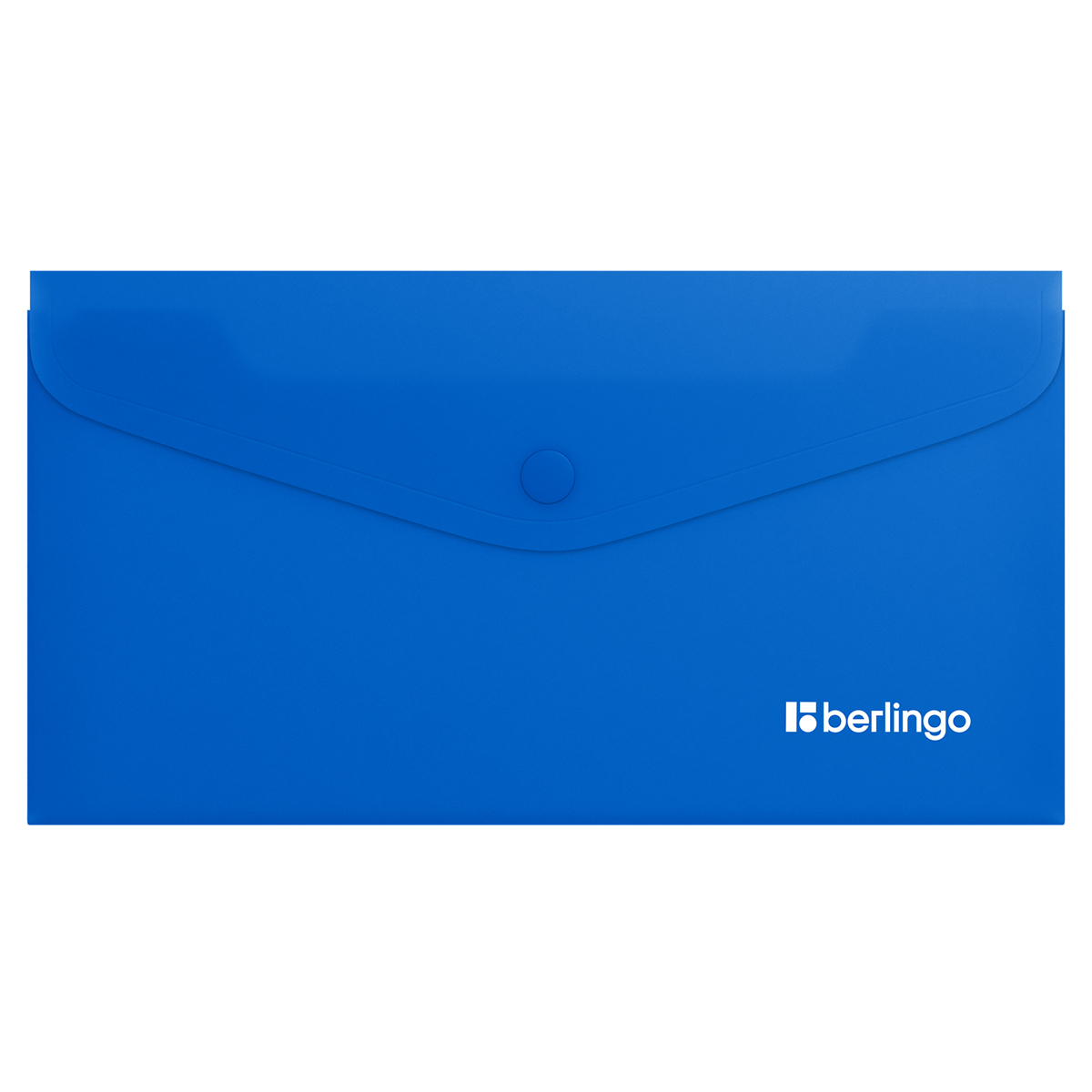 превью Папка-конверт на кнопке Berlingo «Soft Touch», C6, 200мкм, софт-тач, синяя