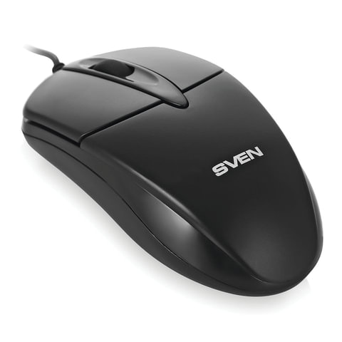 Мышь проводная SVEN RX-112, USB, 2 кнопки+1 колесо-кнопка, оптическая, черная