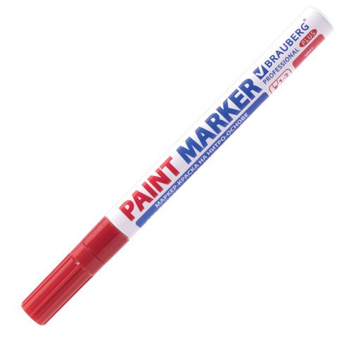 Маркер-краска лаковый (paint marker) 2 мм, КРАСНЫЙ, НИТРО-ОСНОВА ...