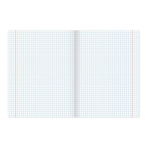 Тетрадь 12 л. ЮНЛАНДИЯ КЛАССИЧЕСКАЯ, клетка, обложка картон, ГОЛУБАЯ, 105639