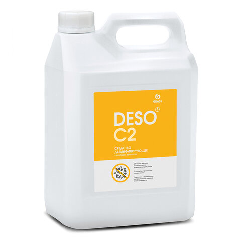 превью Средство моющее c дезинфицирующим эффектом 5 кг, GRASS DESO C2, ЧАС, концентрат