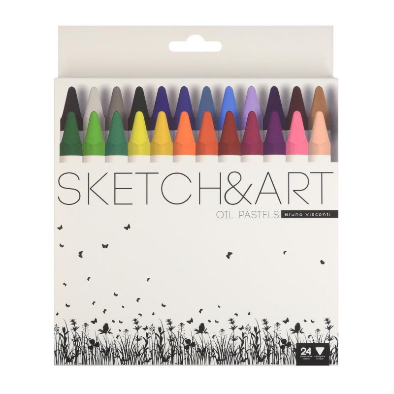 превью Пастель масляная SKETCH&ART 24цв/наб мелки шестигранной формы 31-0007