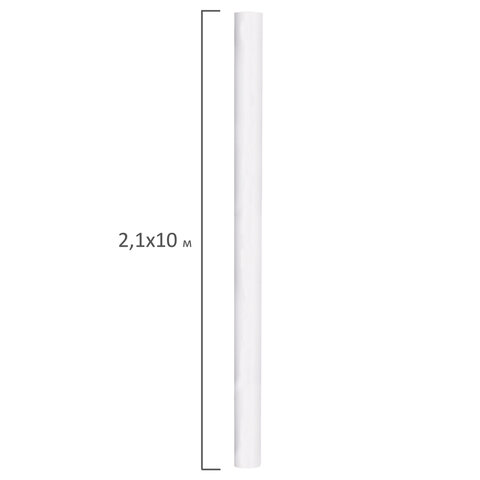 Холст в рулоне BRAUBERG ART "CLASSIC", 2,1x10 м, грунтованный, 380 г/м2, 100% хлопок, среднее зерно, 191033