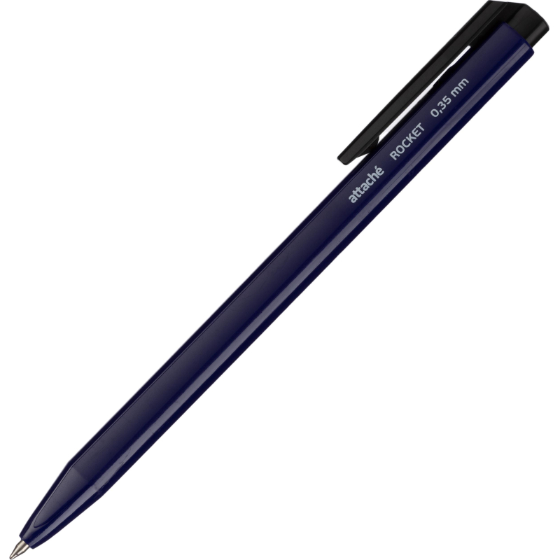 Ручка шариковая автоматическая Attache Rocket, д. ш. 0.5 мм, синяя