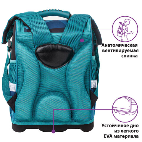 Ранец ЮНЛАНДИЯ WISE для начальной школыMonster-truck37×29х15 см229948