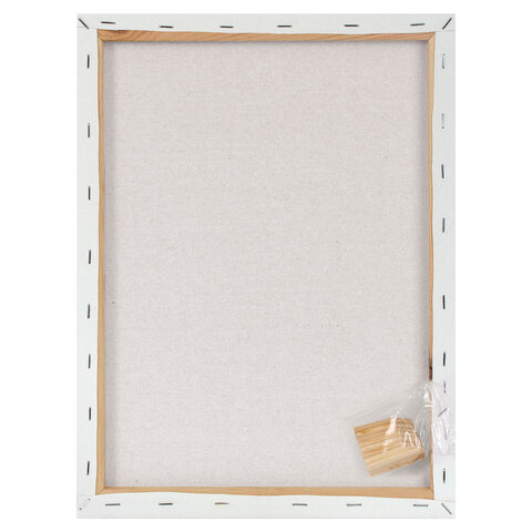 Холсты на подрамнике, набор 3 штуки, BRAUBERG ART BASIC, 30×40 см, 280 г/м2, хлопок, грунт