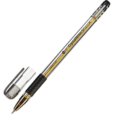 Ручка шариковая BrunoVisconti неавтомат. CRYSTALWRITE, черн,038мм,20-0404/02