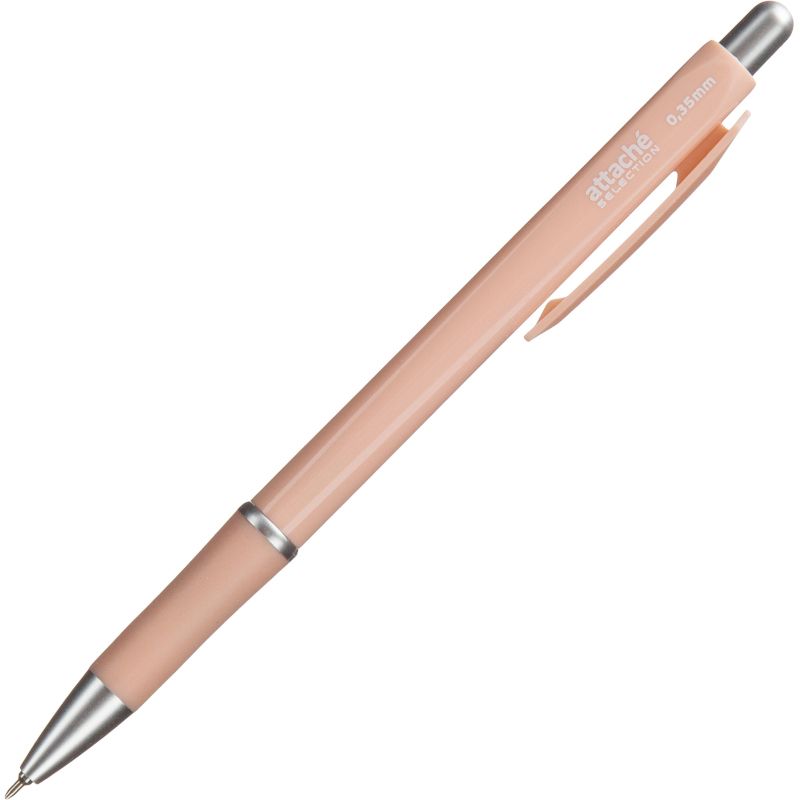Ручка шариковая автоматическая Attache SelectionFlora0.35, син, масл, манж, асс