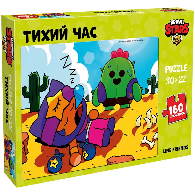 превью Пазл 160 эл. Brawl Stars «Спайк и Сенди. Тихий час», картонная коробка