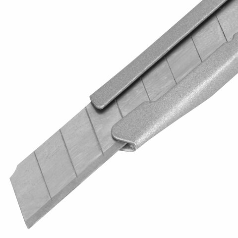 Нож канцелярский 9 мм BRAUBERG «Extra 60» металлический, подвес, 237085