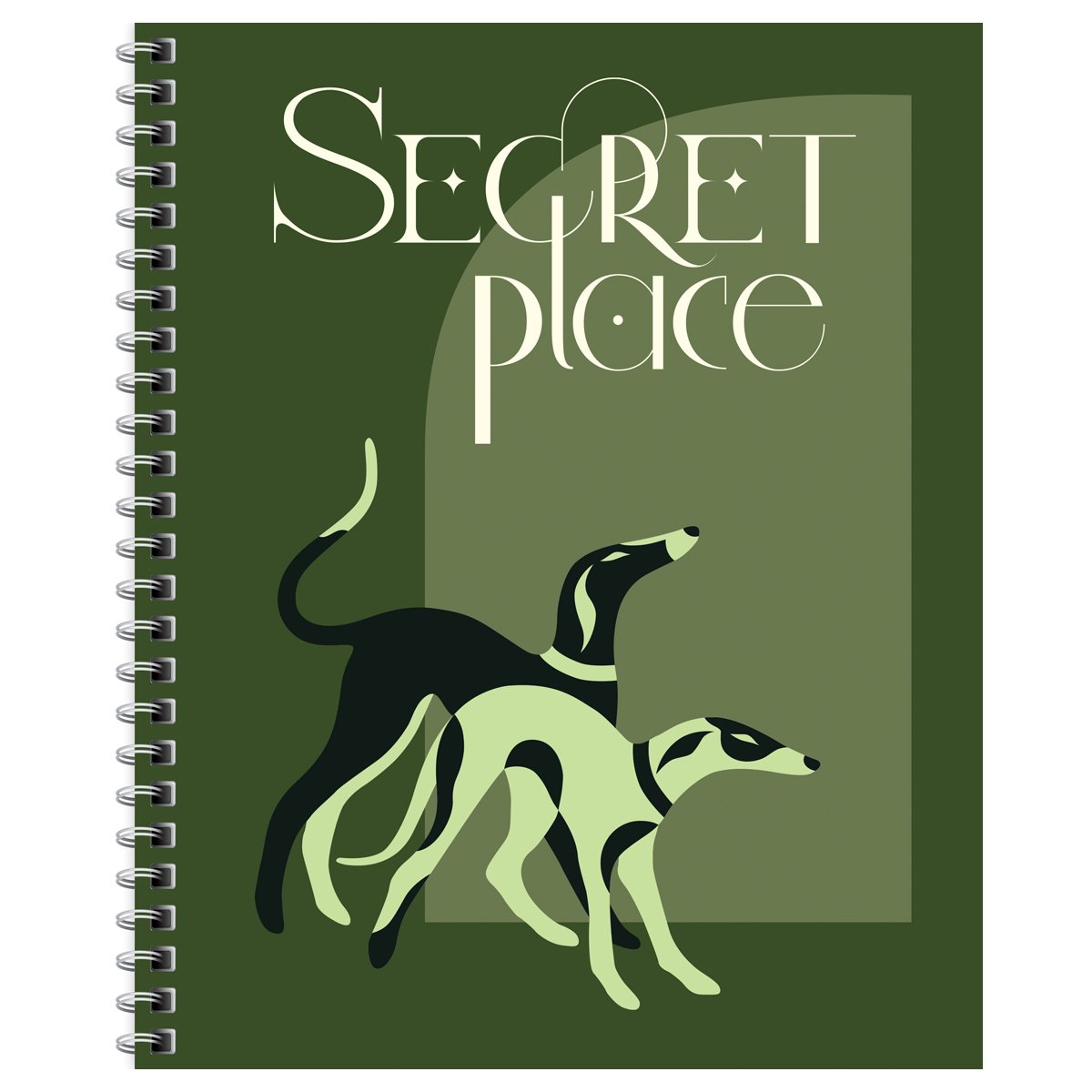 Тетрадь 96л., А5, клетка на гребне BG «Secret place», матовая ламинация, выб. лак, твердая обложка