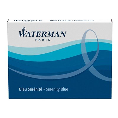 Картридж для перьевой ручки сменный Waterman Cartridge Size Standard синий (8 штук в упаковке)