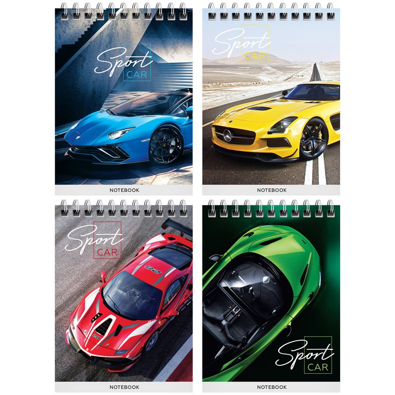 превью Блокнот А6 40л. на гребне ArtSpace «Гонки. Sport cars»