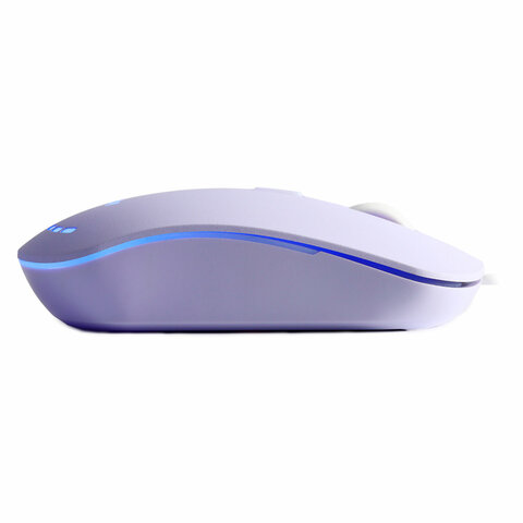 Мышь проводная бесшумная SMARTBUY 288-V, USB, 3 кнопки + 1 колесо, оптическая, сиреневая, 06819
