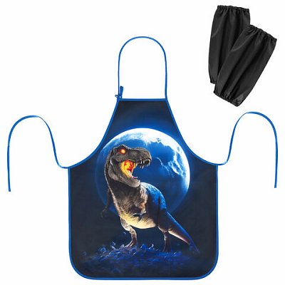 Накидка фартук с нарукавниками для труда ЮНЛАНДИЯ, 46×54 см, «Beware»