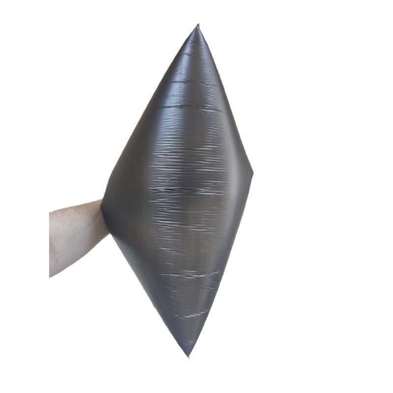 Мешки для мусора на 35 л с завязками Luscan черные (ПНД, 12 мкм, в рулоне 20 штук, 53×58 см)