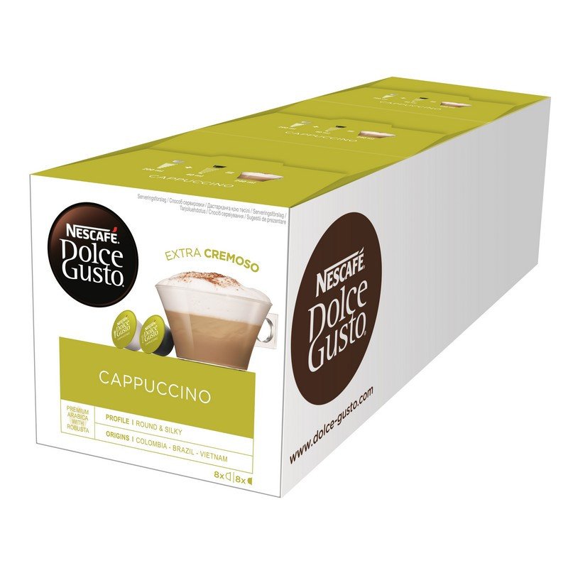 Капсулы для кофемашин Dolce Gusto Cappuccino (16 штук в упаковке)