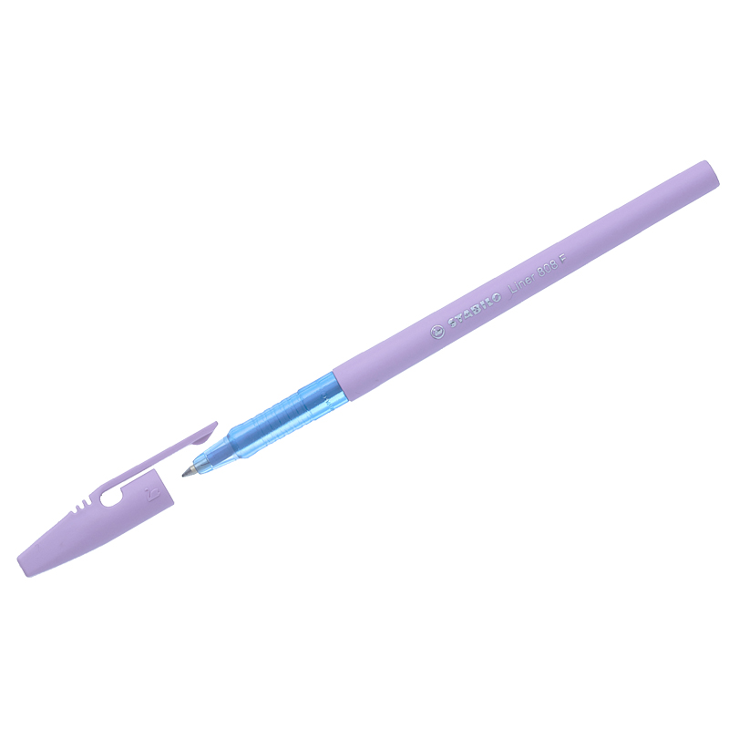 Ручка шариковая STABILO «Liner Pastel», СИНЯЯ, корпус лавандовый, узел 0.7 мм, линия письма 0.3 мм