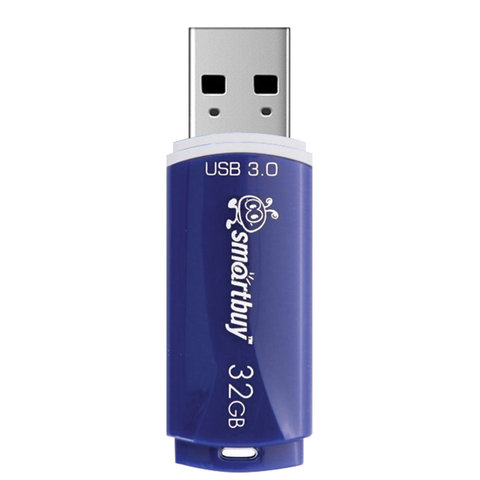Флэш-диск 32 GB SMARTBUY Crown USB 3.0, синий