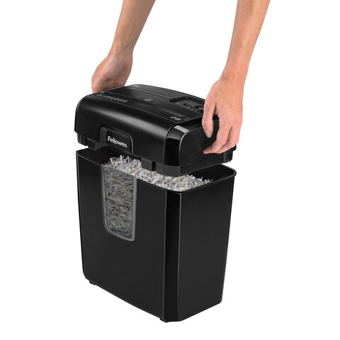 Уничтожитель документов Fellowes Powershred 8C, 4-й уровень секретности объем корзины 14 л