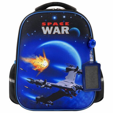 Ранец ЮНЛАНДИЯ LIGHT, 2 отделения, «Space war», 38×29х16 см