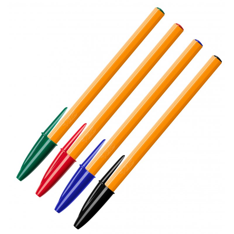 Ручка шариковая  BIC ORANGE набор, 4цв. 8308541