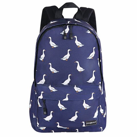 Рюкзак HEIKKI POSITIVE (ХЕЙКИ) универсальный, карман-антивор, Ducks, 42×28х14 см