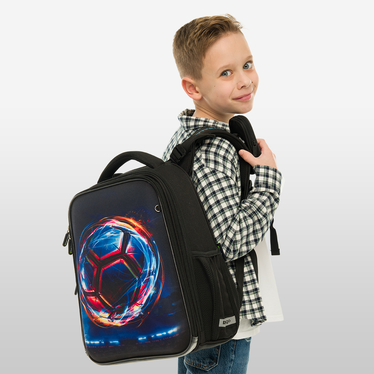 Ранец Berlingo Expert «Cyber Football» 37×28×16см, 2 отделения, 2 кармана, анатомическая спинка