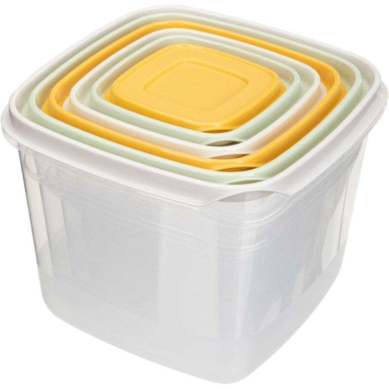 Набор конт. Для продуктов clever 6шт 0.12л+0.25л+0.45л+0.75л+1.2л+2.0л